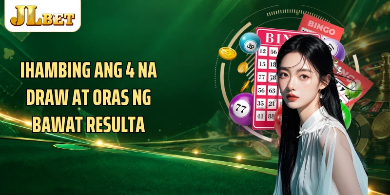 Ihambing ang 4 na draw at oras ng bawat resulta