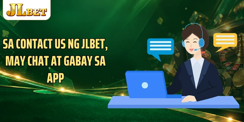 Sa contact us ng JLBET, may chat at gabay sa app