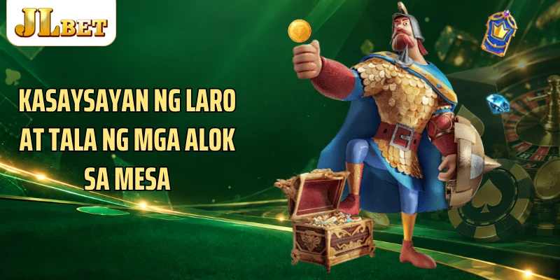 Kasaysayan ng laro at tala ng mga alok sa mesa