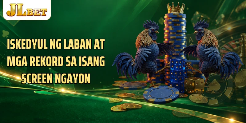 Iskedyul ng laban at mga rekord sa isang screen ngayon