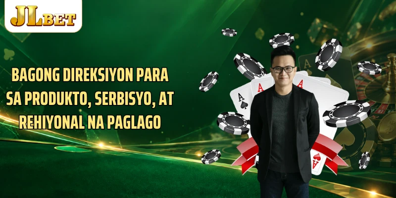 Bagong direksiyon para sa produkto, serbisyo, at rehiyonal na paglago